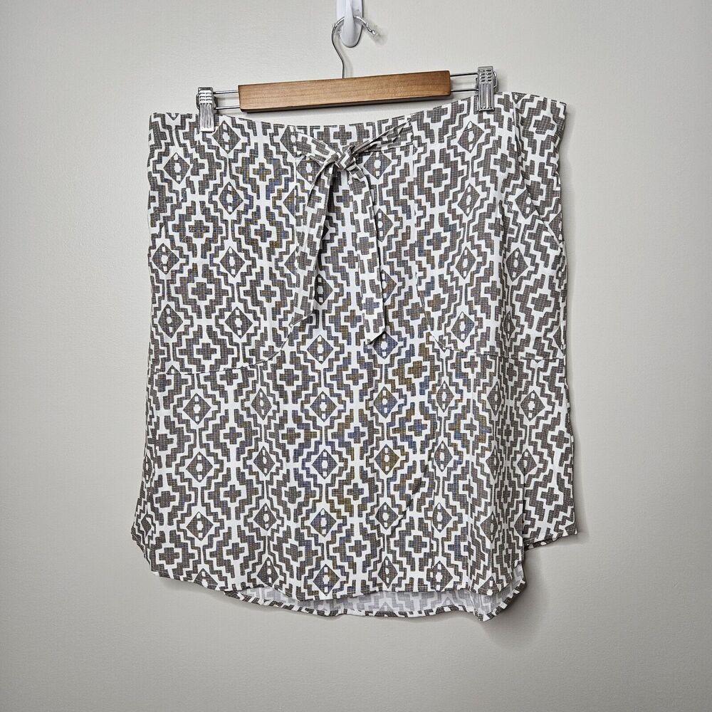 Royal Robbins Bergen Skirt Women's Size XL Geometric Print Outdoor